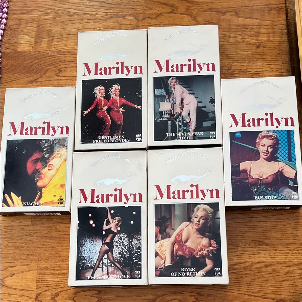 Marilyn Monroe VHS Movie Collection